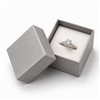 Silver Cardboard Ring Box Jewelry Gift Box
