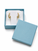 Light blue paper earring jewelry box