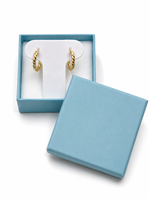 Light blue paper earring jewelry box