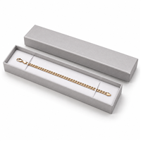 Elegant silver paper bracelet jewelry box with bracelet