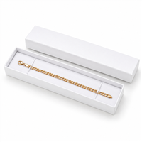 Elegant white paper bracelet jewelry box with bracelet