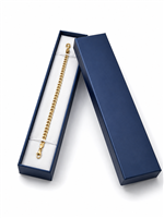 Luxury navy blue cardboard bracelet jewelry box