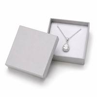 3189/SV  SILVER CARDBOARD LARGE PENDANT BOX
