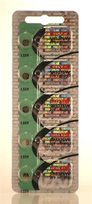 Maxell 319 SR527SW 1.55V Silver Oxide Watch Battery 5 Pack