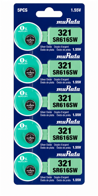 SR616-SW / 321 Sony Silver Oxide Watch Battery