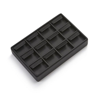 3504/BK BLACK 12 EARRING TRAY