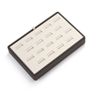 3519/CB  CHOCOLATE/BEIGE 18 RING TRAY