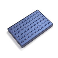 3601R/NV NAVY BLUE LEATHERETTE 54-SLOT RING DISPLAY