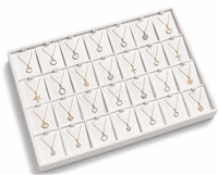 3603L/WH White Stackable 28 Pendant Display