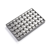 3614/ SV  SILVER GRAY 45 EARRING TRAY