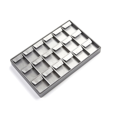 3624/SV SILVER GRAY 18 EARRING TRAY