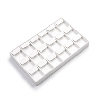 3624L (WH) WHITE 18 EARRING TRAY