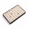 3628-CB Chocolate Beige 72-Ring Leatherette Jewelry Display Tray