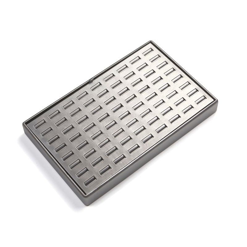 3628-SV Silver Gray Leatherette 72-Ring Jewelry Display Tray