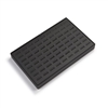 3628R/BK  BLACK LEATHERETTE 72-SLOT RING DISPLAY