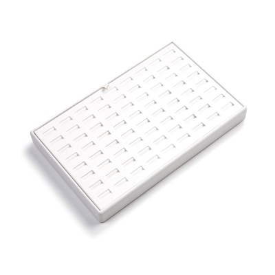 3628R/WH WHITE LEATHERETTE 72-SLOT RING DISPLAY
