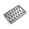 3633/SV  SILVER/GREY 20 RING