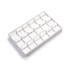 3636L(WH)White Stackable 18 Clip Ring/Earring Display