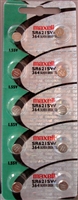 Maxell 364 SR621SW Silver Oxide Watch Battery 1.55V 5 Pack Mercury Free