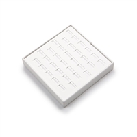 3701(WH) Stackable Leatherette Trays 33 Slot Ring