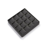 3703/BK Leatherette 16 Pendant display tray.