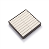 3713/CB Chocolate Beige Leatherette 16 Bangle Display Tray