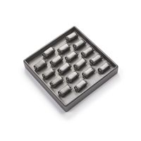 3721/SV SILVER/GREY 18 RING ROLL TRAY