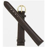 392-14  (BR) Brown Padded  Watch Band 14mm
