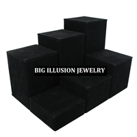 512L/BK  Square Riser Set - 6 Pc