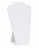60-2L/WH White Faux Leather Jewelry Necklace Display Easel, 12-1/2" Tall