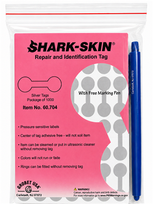Shark-Skin silver repair and identification tags item 60.704 pack of 1000 for jewelry