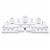 6002CTS WH White Leatherette Jewelry Display Set 27 Pieces