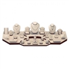 6133-4/ CB 4' CHOCOLATE/BEIGE DISPLAY SET