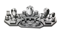 6133-4/SV  4' SILVER DISPLAY SET