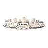 6133-5F/ CB CHOCOLATE/BEIGE DISPLAY SET