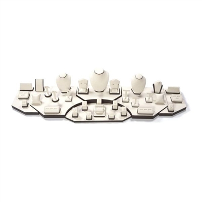 6133-5F/ CB CHOCOLATE/BEIGE DISPLAY SET