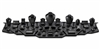 6133-6 BK Black Leatherette 48 Piece Jewelry Display Set