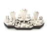 6135-CB CHOCO/BEIGE DISPLAY SET