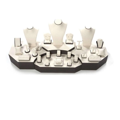 6135-CB CHOCO/BEIGE DISPLAY SET