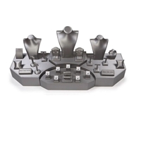 6135-SV SILVER GRAY DISPLAY SET