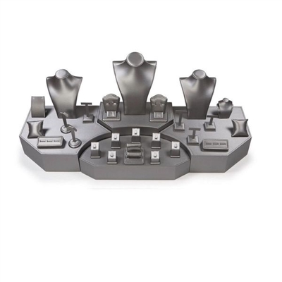 6135-SV SILVER GRAY DISPLAY SET