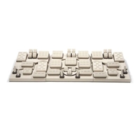 6205/CB CHOCO/BEIGE RING DISPLAY SET