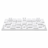 6205 WH White Leatherette Ring Display Set