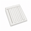 White Leatherette Chain Display Tray for Necklaces and Chains