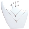 67-1L (WH) Combination Necklace and Earring Display with Easel