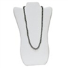 67-3L(W) Leatherette Curved Necklace Easel