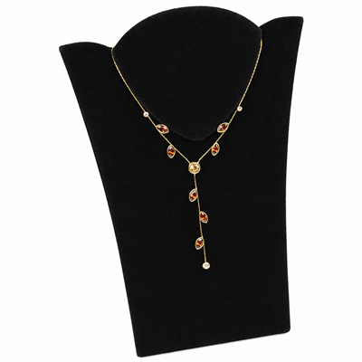 Black Velvet Necklace Display with Easel Back 8 1/8 Inch x 11 3/8 Inch