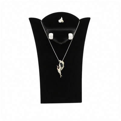 67-A9(BK) Combination Necklace Display With Easel
