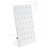 68-BL(WH) White Faux Leather 32-Hook Pendant Display Pad with Easel