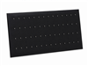 Black velvet body jewelry display pad with easel and 54 hooks for earrings and body jewelry